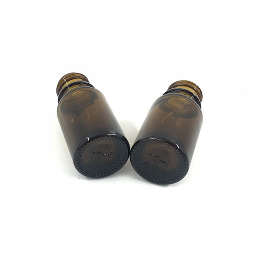 Well quality 10ml amber glass bottle for essential oil with tamper proof cap