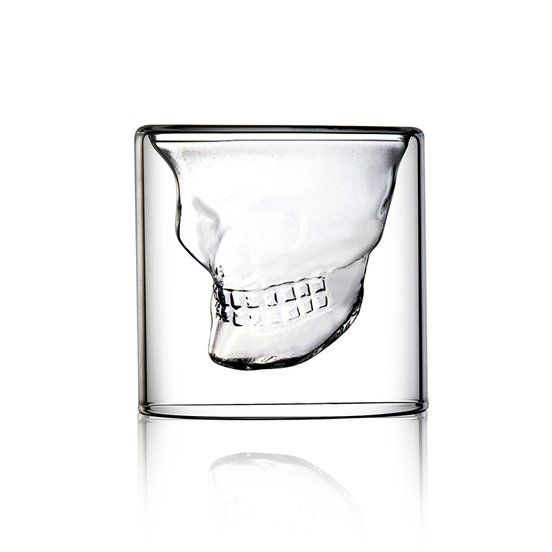 Whiskey Decanter skull Set with 2 skull Glasses for Liquor Bourbon Vodka Skull Decanter 800ml
