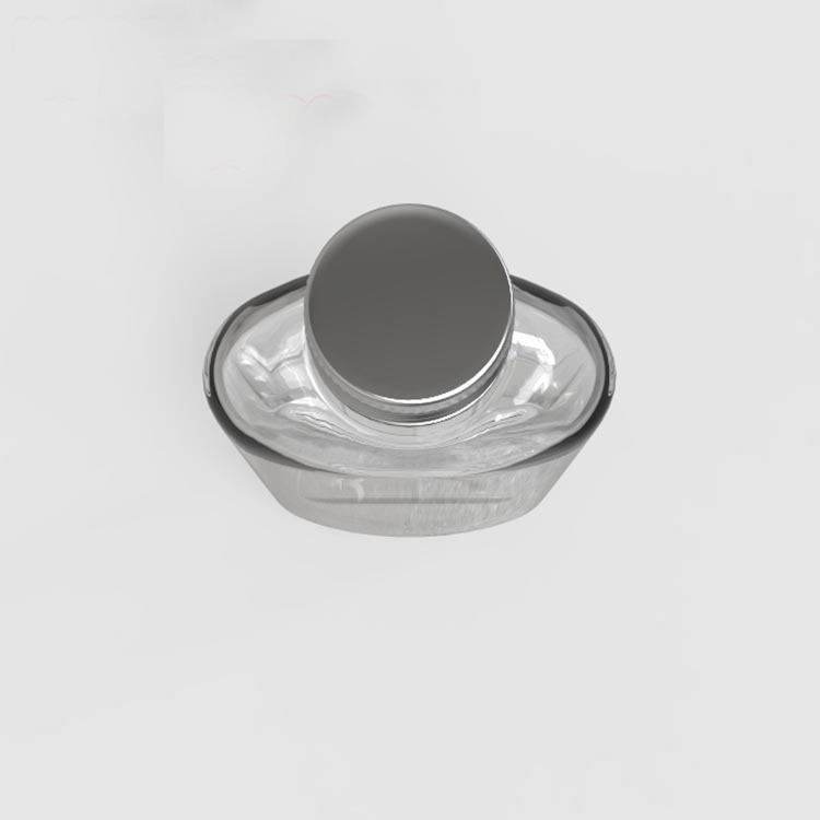 Whisky Hot Sale 100ml Mini Flat Clear Wine Glass Water Bottle With Lid