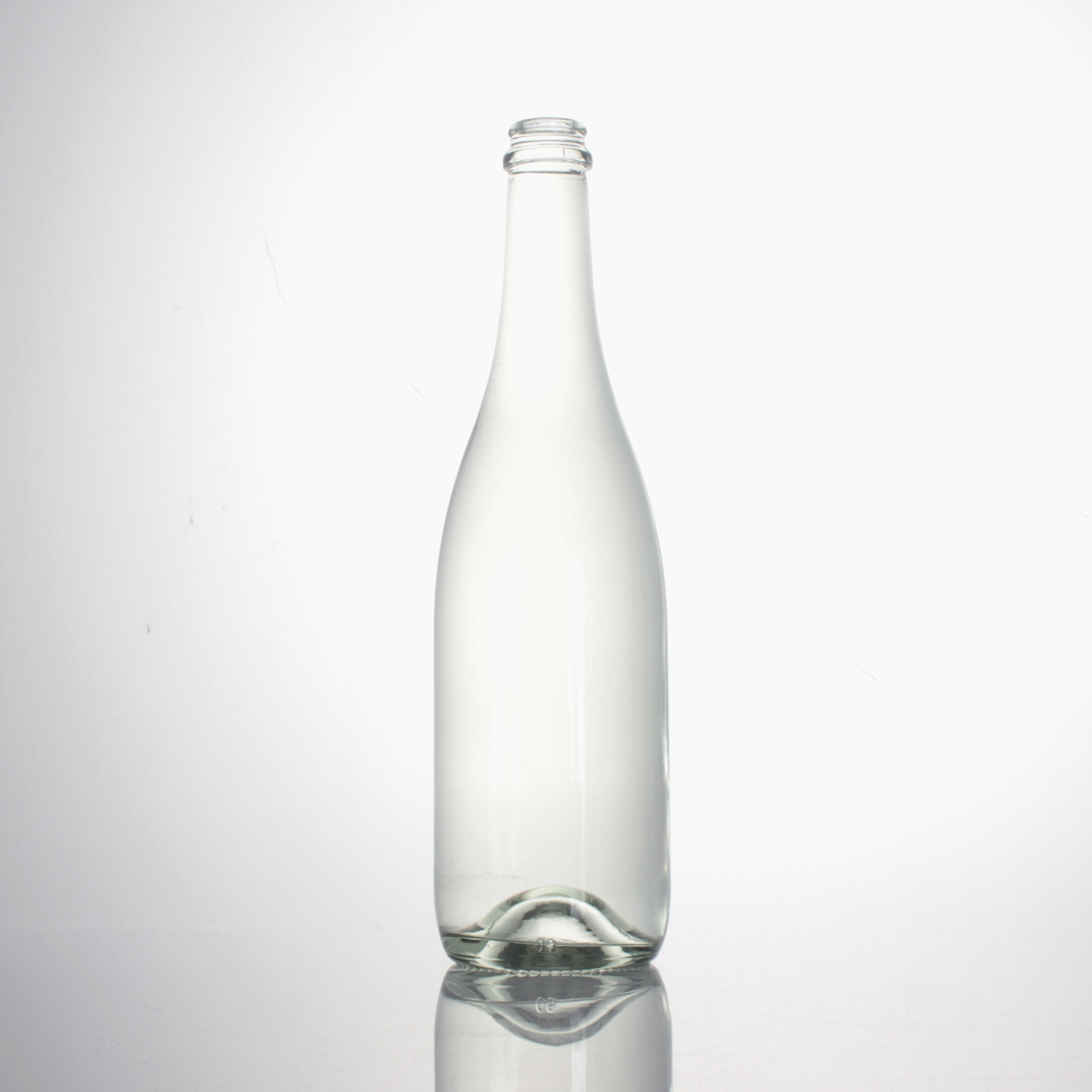 Whisky Rum Liquor Alcohol Spirit Glass Bottle Champagne Stock 750ml Vodka SPIRITS Clear Screw Cap Round 750 Ml High Flint Wine