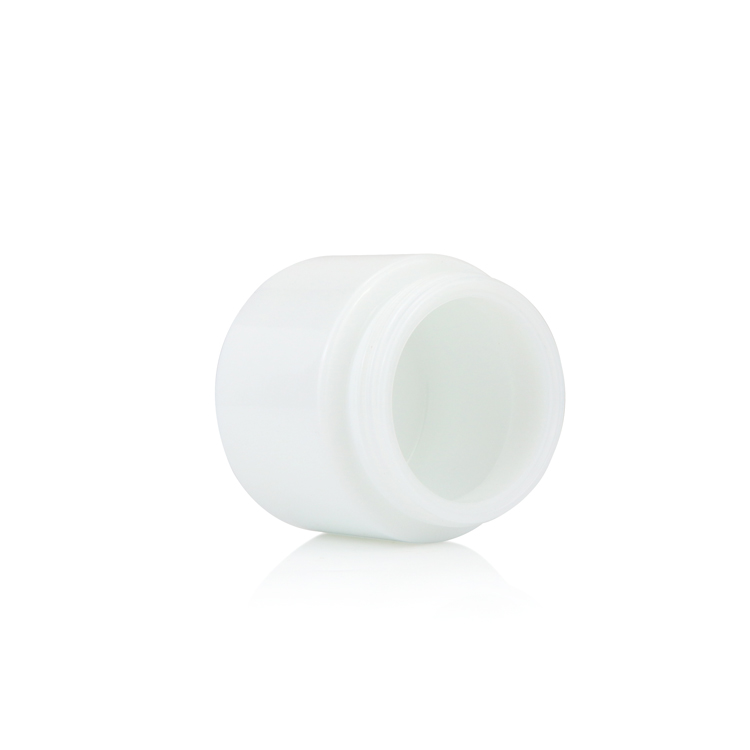 White 15g 50ml 100ml round skincare container ceramics porcelain face body cream jar with dome like cap
