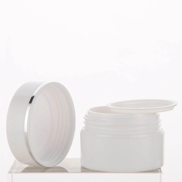 White Acrylic Cream jar in 15ml 30ml 100ml 200ml size available