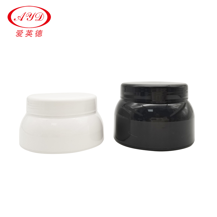 White Black 30 gram Plastic Thick Wall PP Jar With Cap 1oz Skin Care Cream Pot