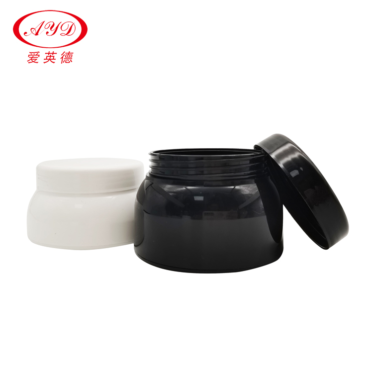 White Black 30 gram Plastic Thick Wall PP Jar With Cap 1oz Skin Care Cream Pot