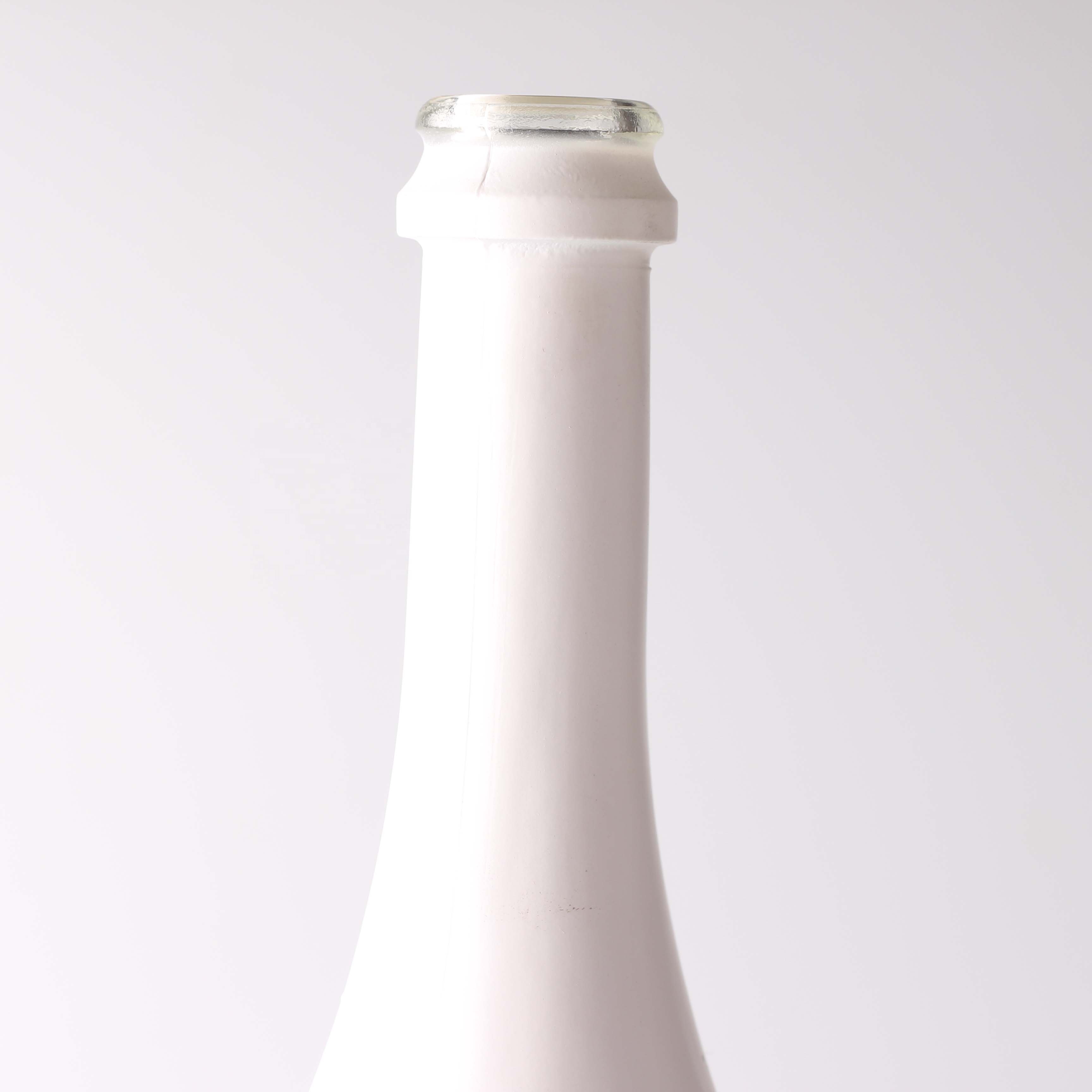 White Champagne Bottle Colorful Electroplate Champagne Glass Bottle 75cl Wine Bottles With Screw Cap
