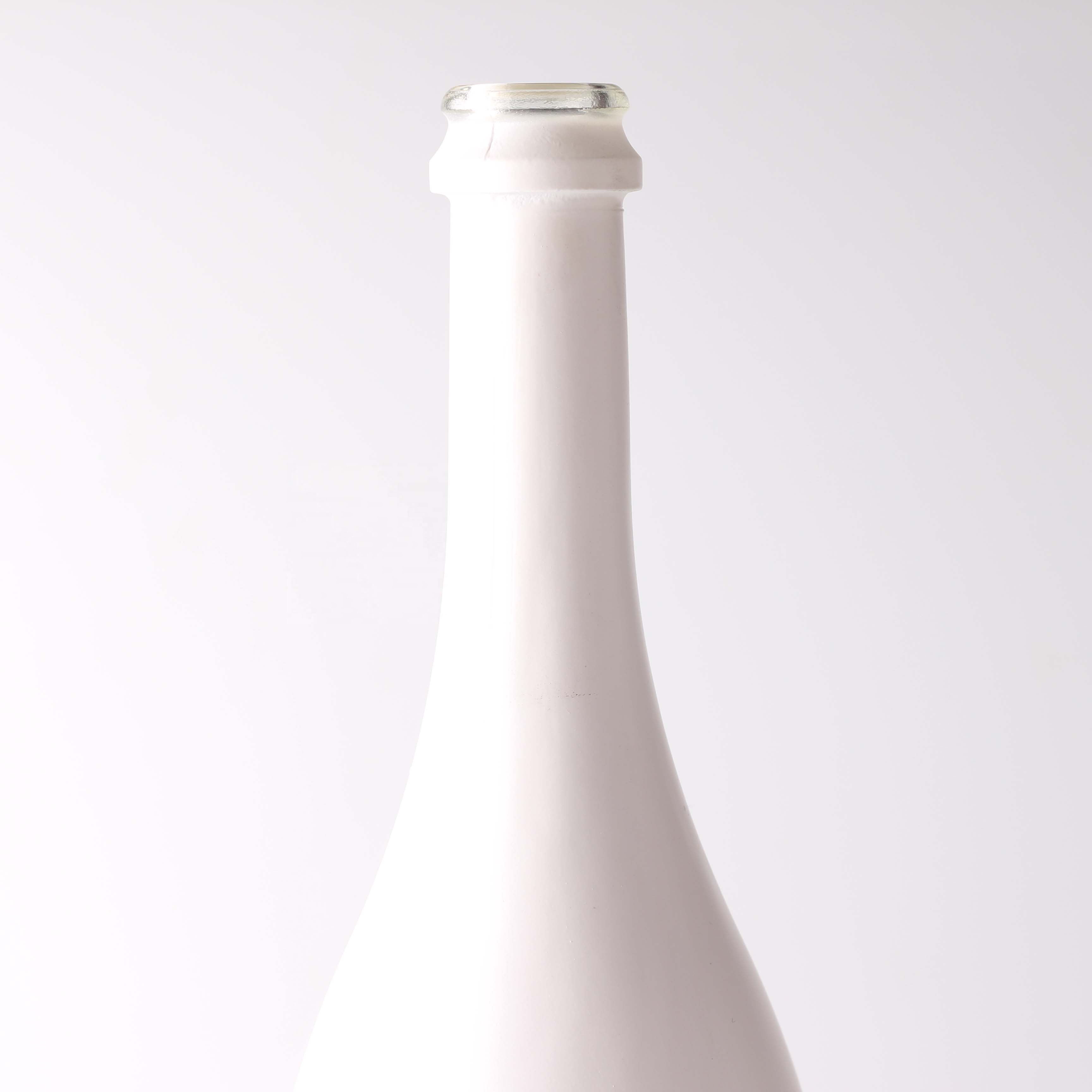 White Champagne Bottle Colorful Electroplate Champagne Glass Bottle 75cl Wine Bottles With Screw Cap
