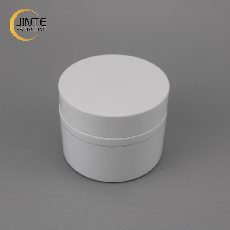 White Colour Cosmetic Plastic Packaging Jar With White Cover 30g 50g 100g 200g 250g