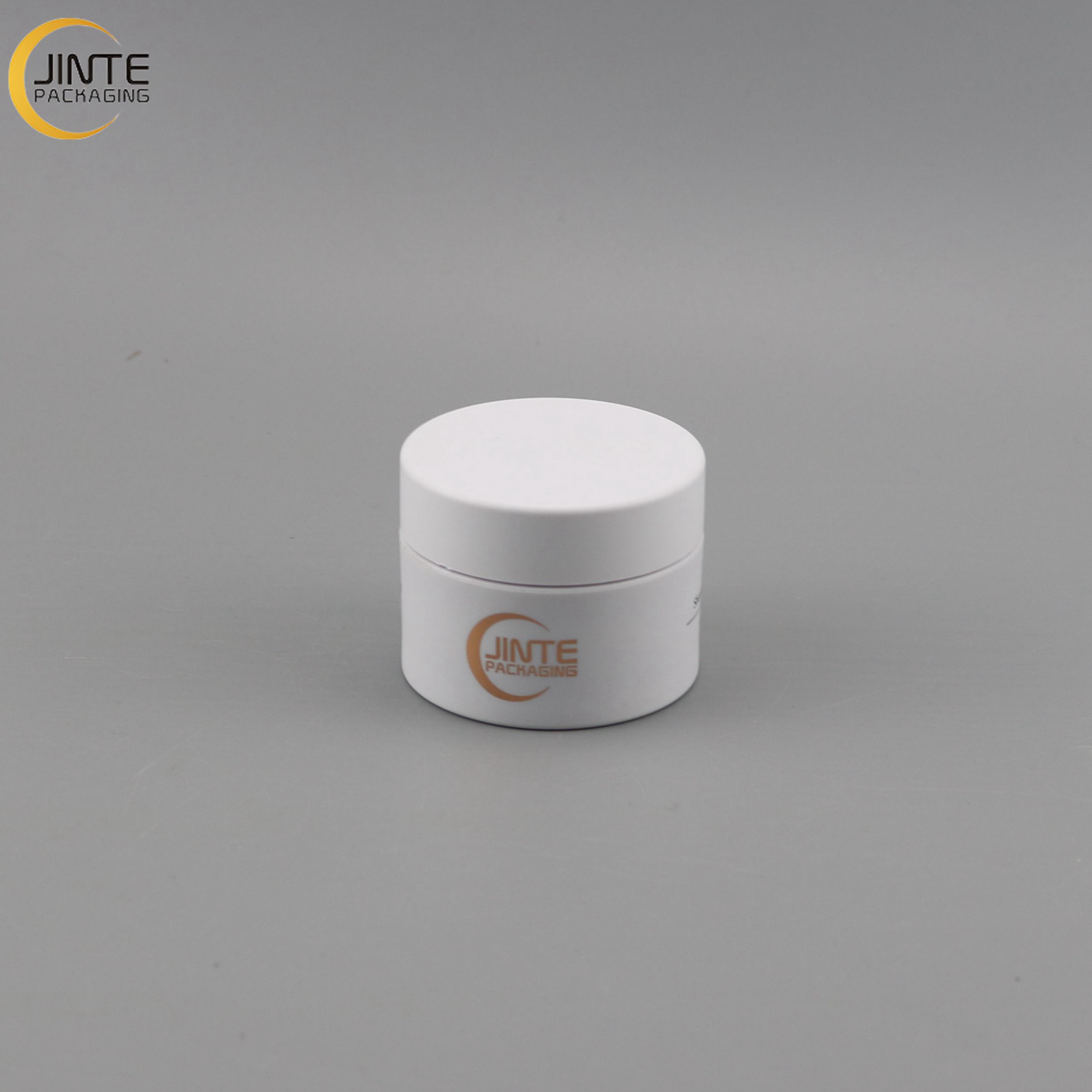 White Cosmetic PETG Jar 10g 20g 50g With White Cover