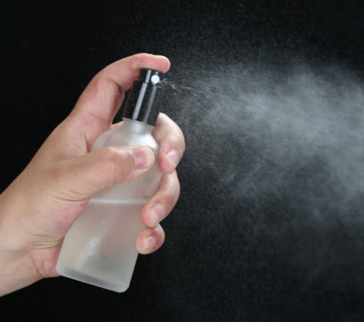 White Frosted Glass Pump Perfume Spray Mist Cosmetic Bottles 5ml 10ml 15ml 30ml 50ml 100ml