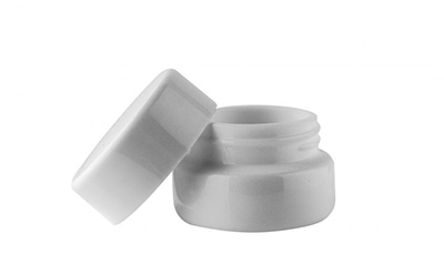 White Glass Balm Concentrate Oils Wax Jar Container