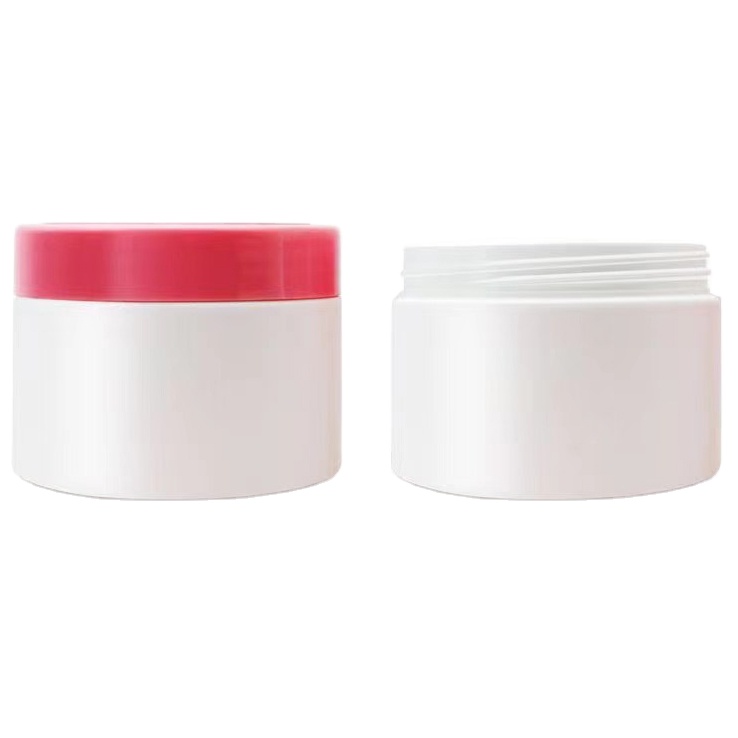 White HDPE Cosmetic Cream Container Jar Wide Mouth Low Profile 10 oz Jar manufacturer