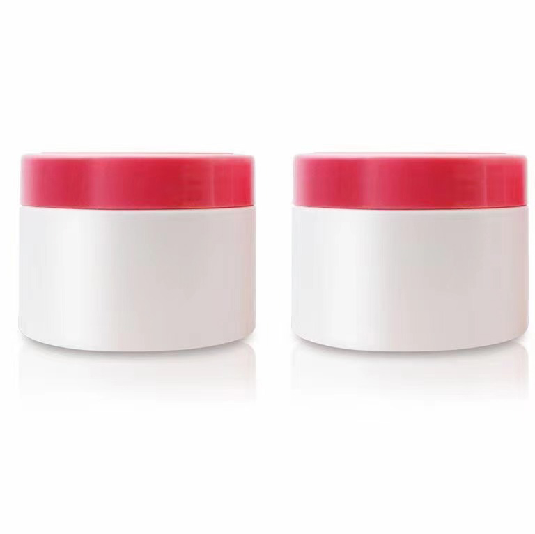 White HDPE Cosmetic Cream Container Jar Wide Mouth Low Profile 10 oz Jar manufacturer