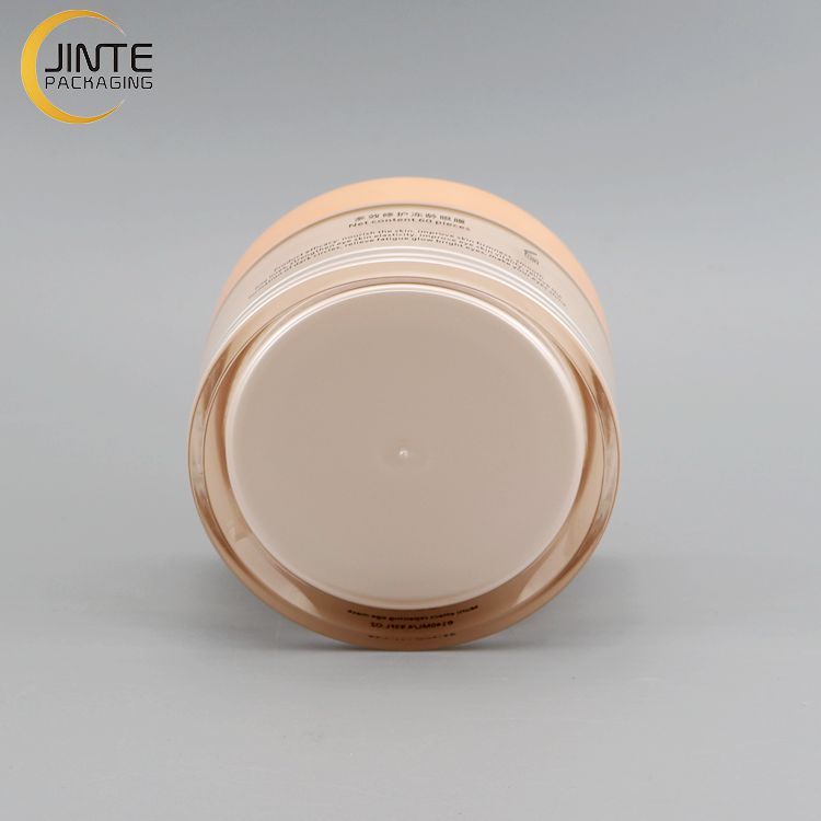 White Inner Transparent Acrylic Cosmetic Jar 100g 200g For Cream