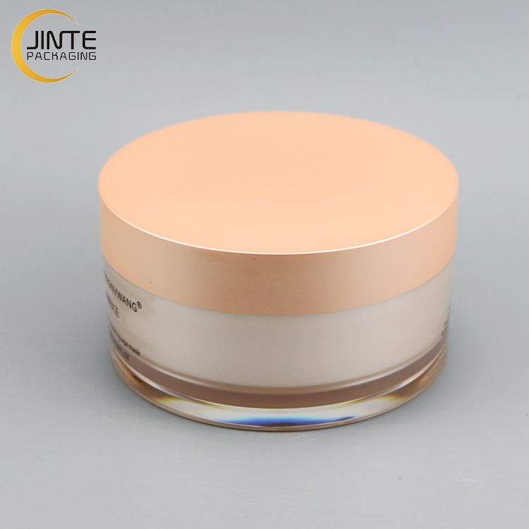 White Inner Transparent Acrylic Cosmetic Jar 100g 200g For Cream