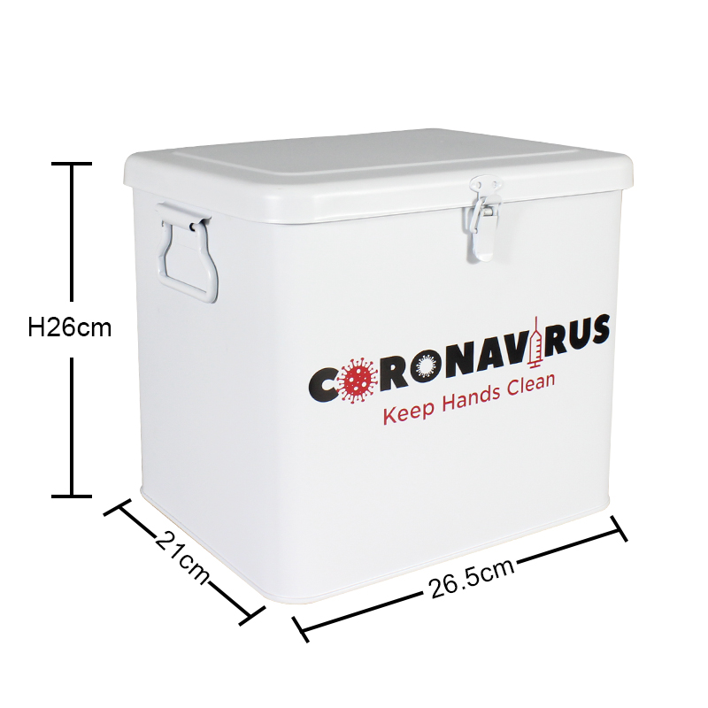 White Medical Storage Environmental Protection Wholesale Metal Canister