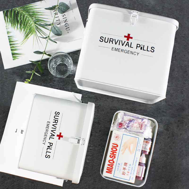 White Medical Storage Environmental Protection Wholesale Metal Canister