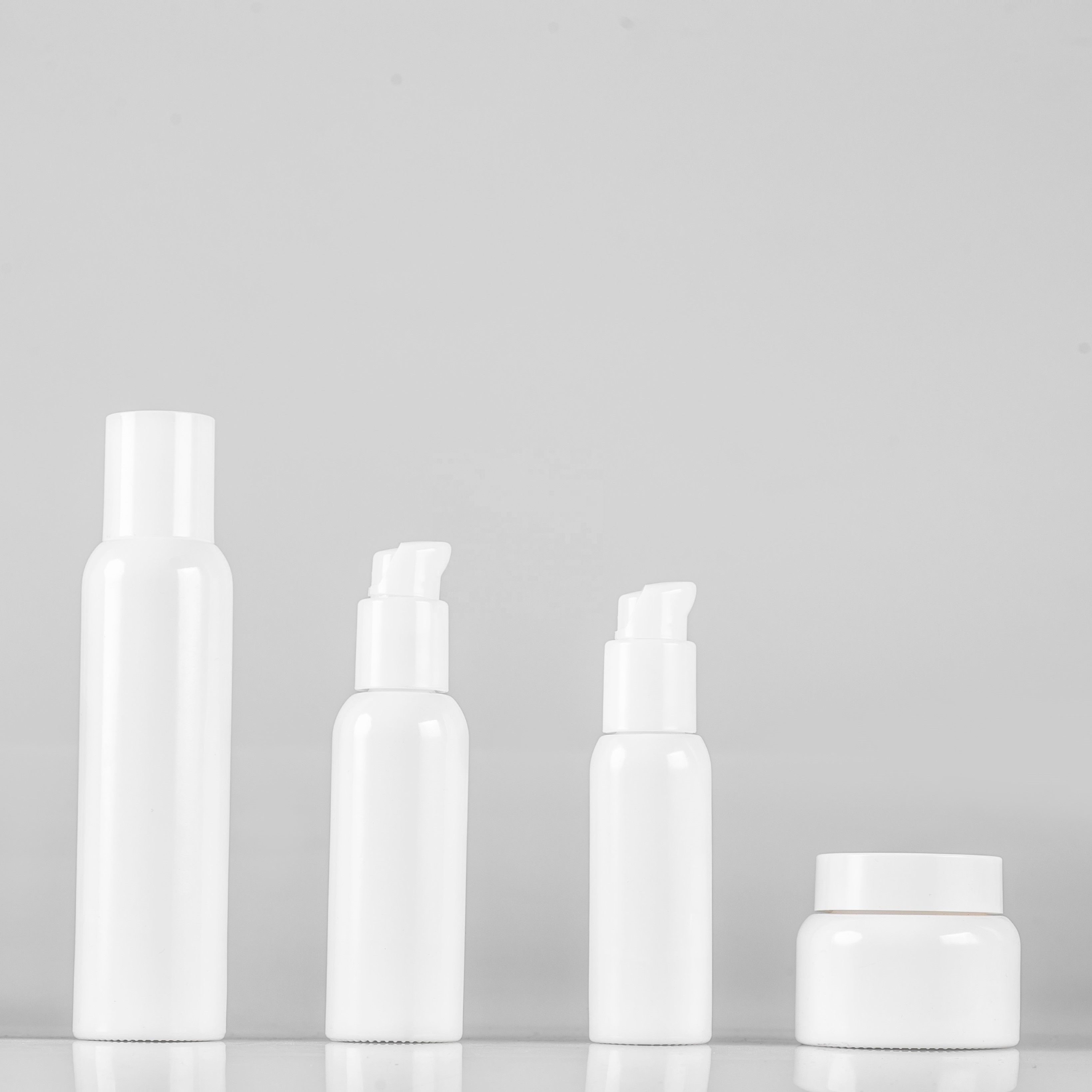 White Opal Glass Lotion Or Sreum Bottle for Skin Care Packaging