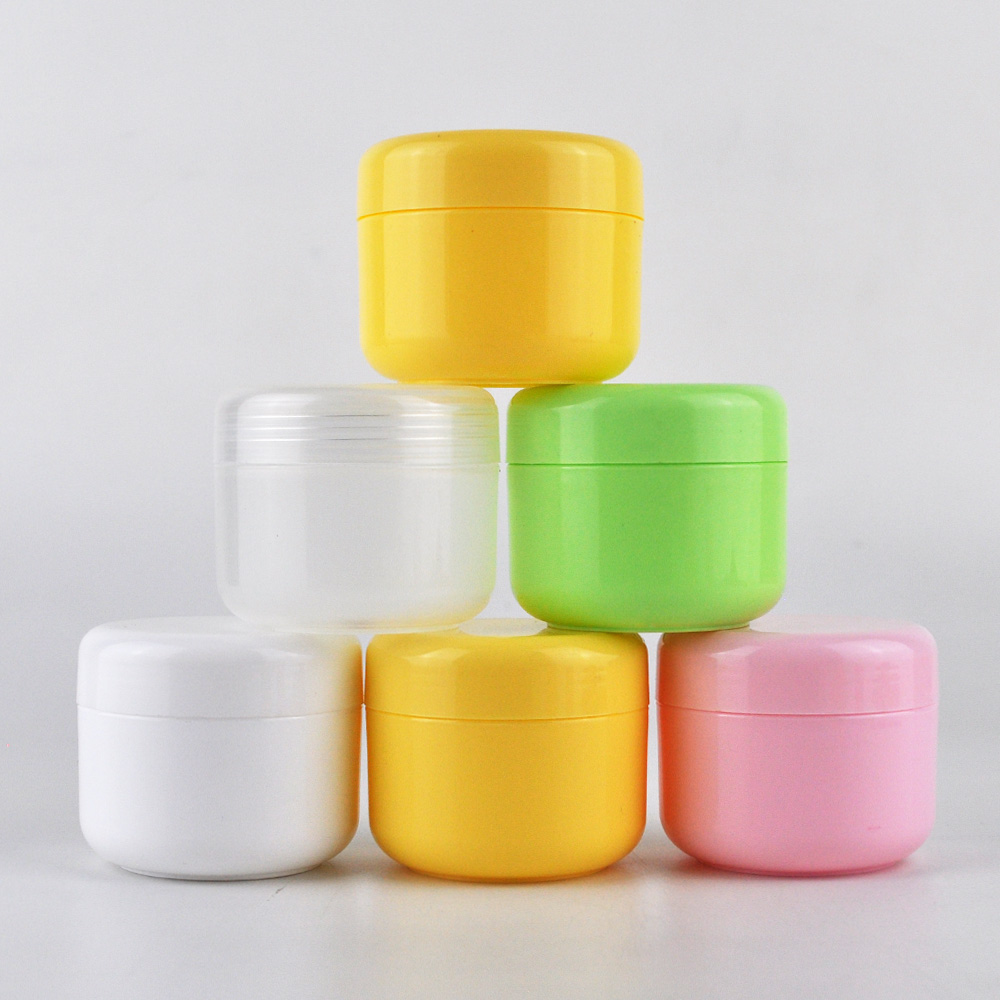 White PP 50ml 100ml 150ml 250ml Cream Hair Cream Container Plastic Cosmetic Empty PP Jar with Lid