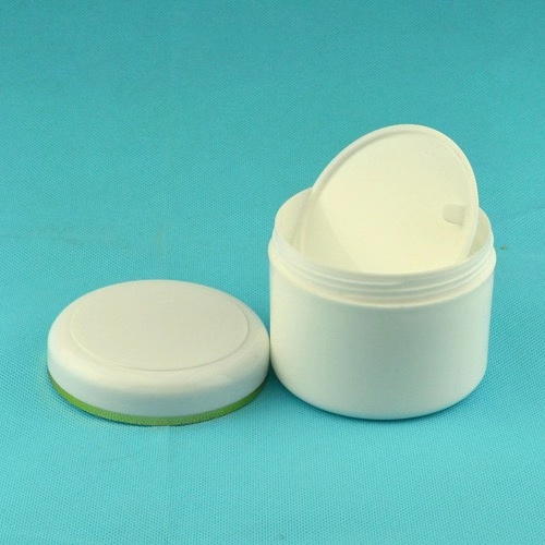 White PP material 8oz luxury cosmetic containers plastic cream jars