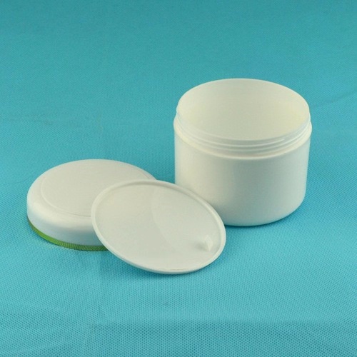 White PP material 8oz luxury cosmetic containers plastic cream jars