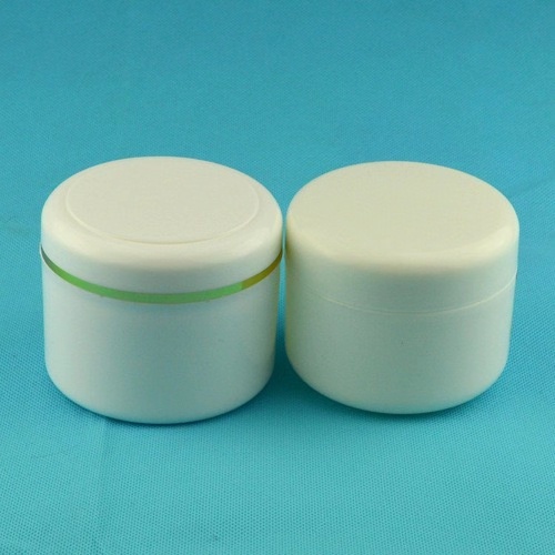White PP material 8oz luxury cosmetic containers plastic cream jars