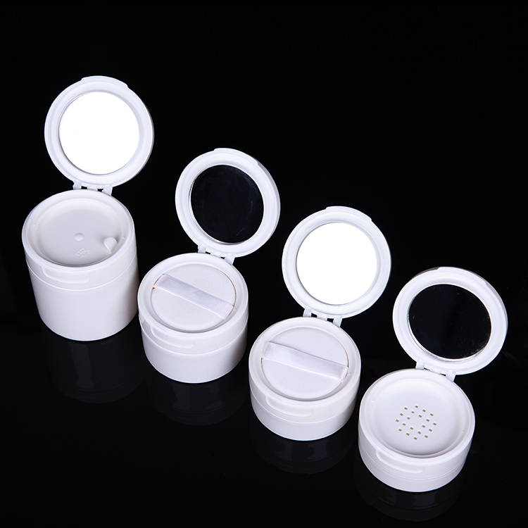 White PP plastic double wall 4oz 2oz 1oz cosmetic jar