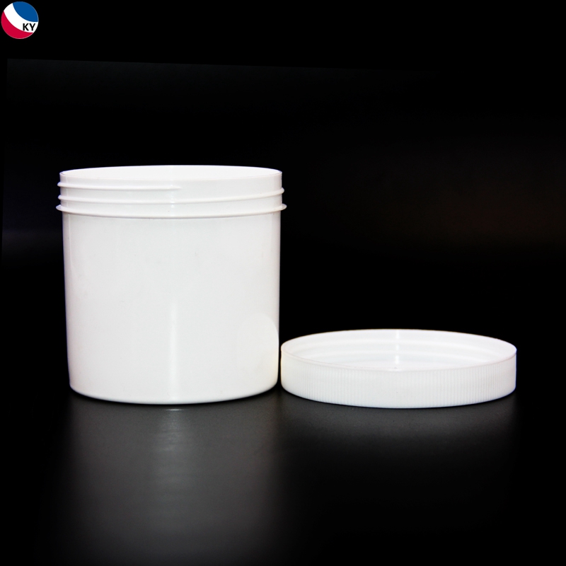 White Plastic Jar Cream Cosmetic Cream Jar 500gm Color 400ml 500ml Pp White Skin Care Cream
