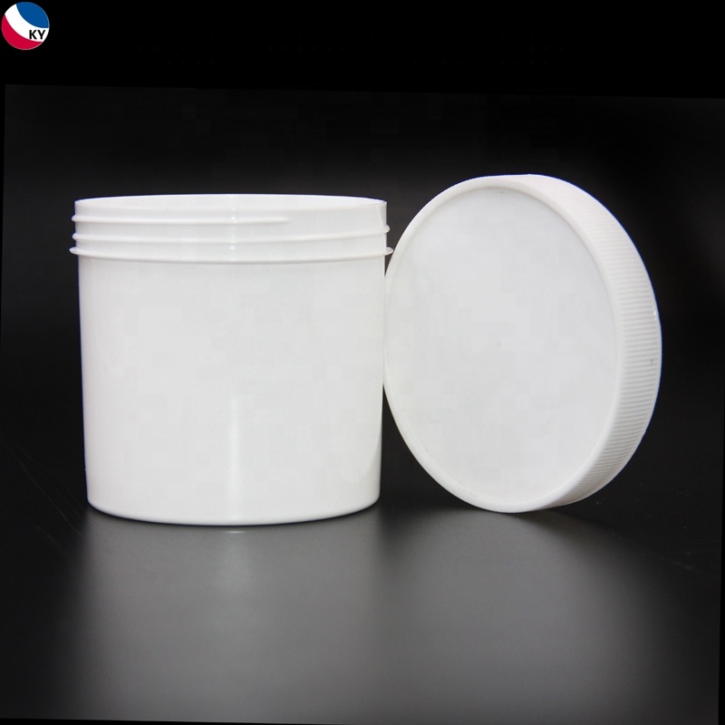 White Plastic Jar Cream Cosmetic Cream Jar 500gm Color 400ml 500ml Pp White Skin Care Cream