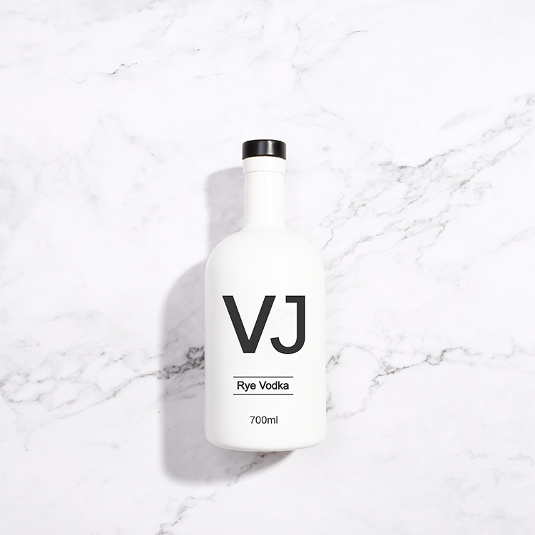 White Vodka Glass Bottle 200ml 375ml 500ml 750ml