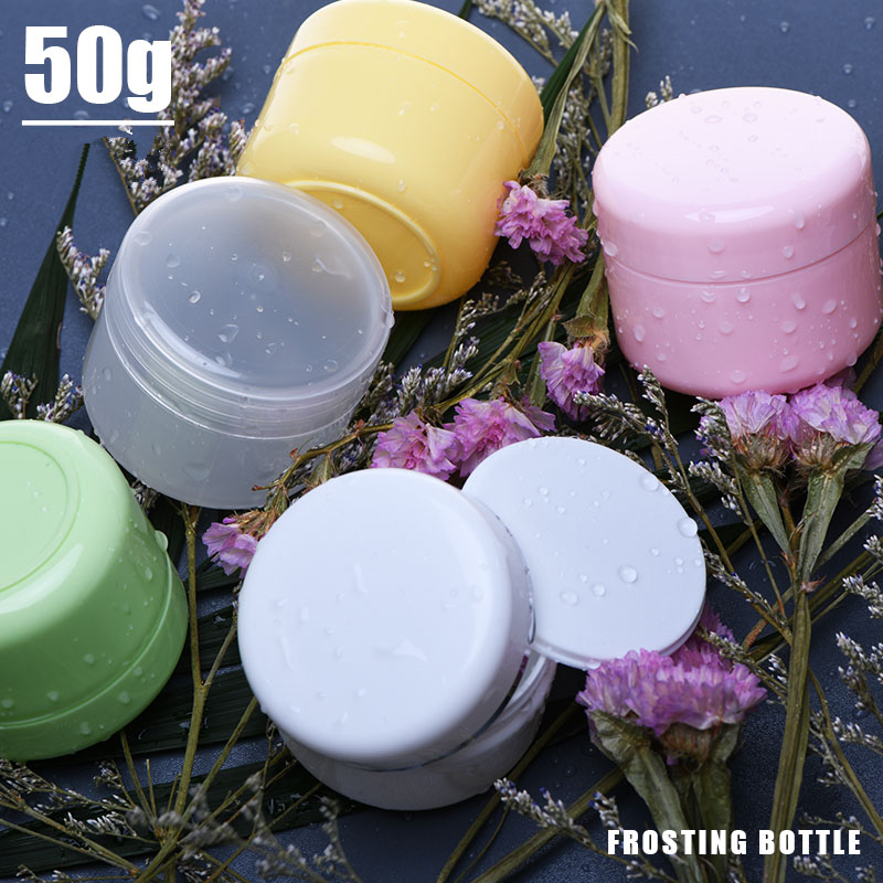 White acrylic plastic unique high end cream jar 250g