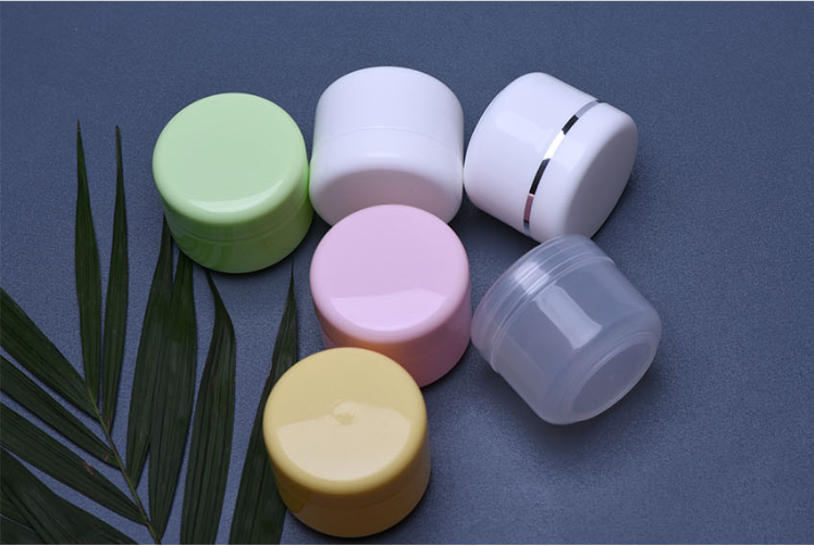 White acrylic plastic unique high end cream jar 250g