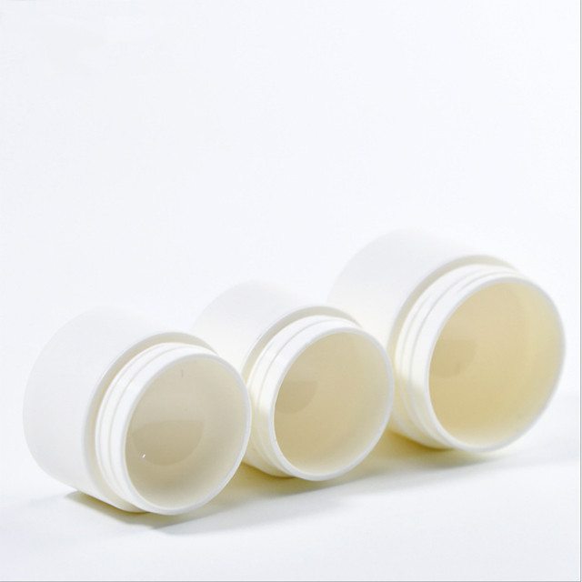 White color round shape 50g skin care cosmetics containers and packaging cream jar