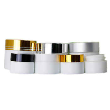 White cosmetic glass jar 50g white glass jar with lid cosmetic packaging cream container