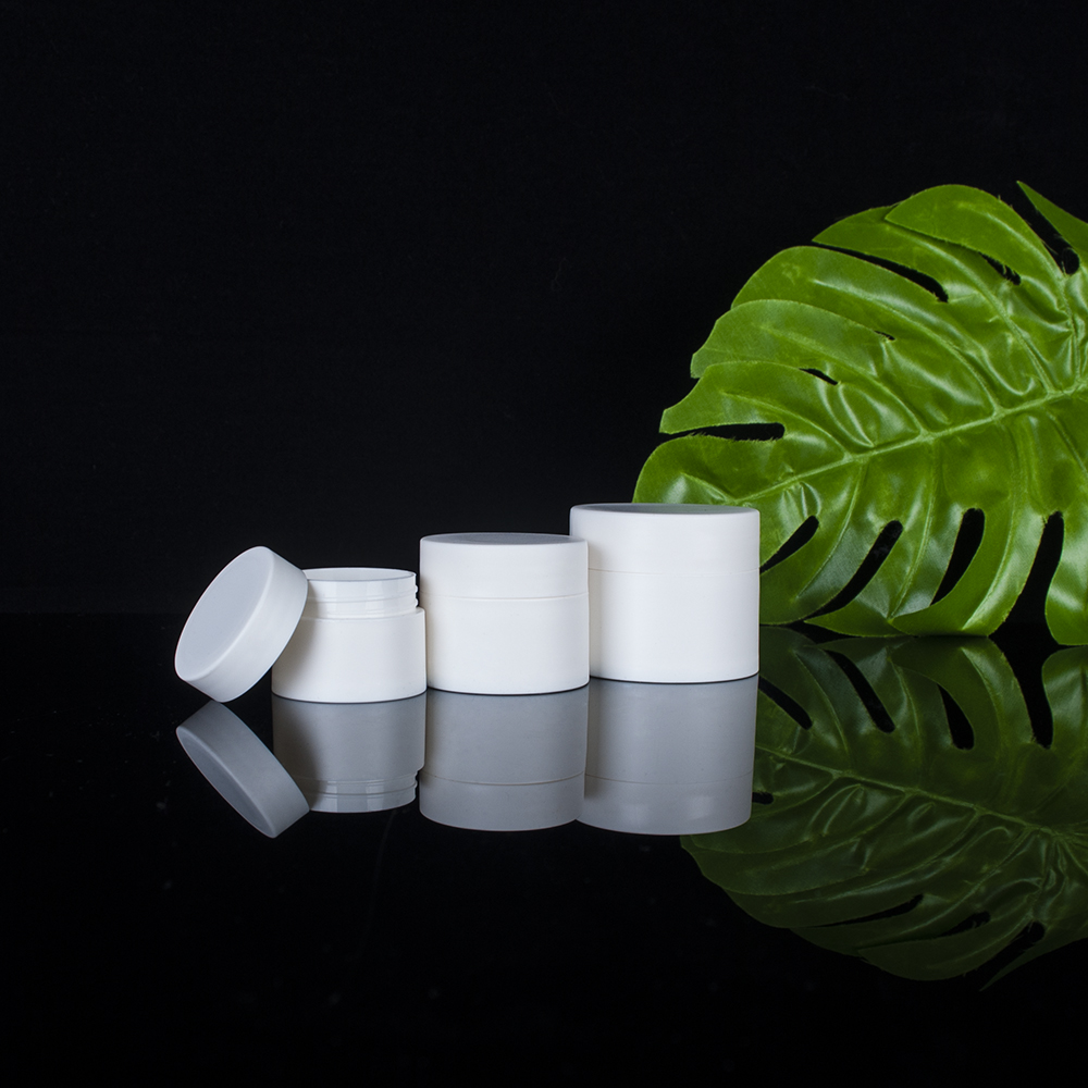 White cosmetic jar 3g 5g 10g 15g 30g 50g 80g empty body butter lotion container