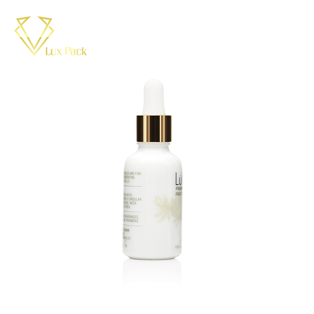 White cosmetic jar 50ml printed jars