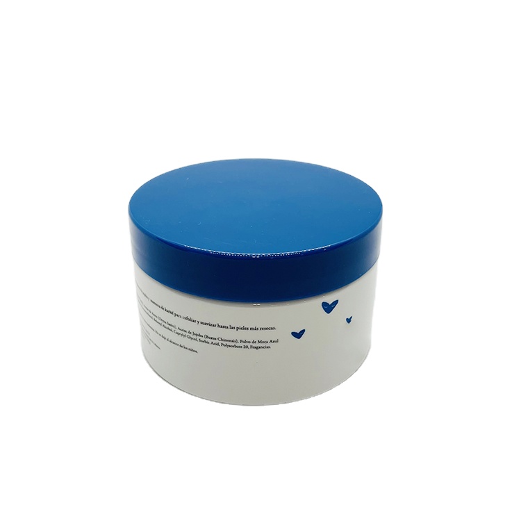White cosmetic ointment packaging PET jar, large size screw lid cosmetic packaging PET jar 300ml 400ml 500ml