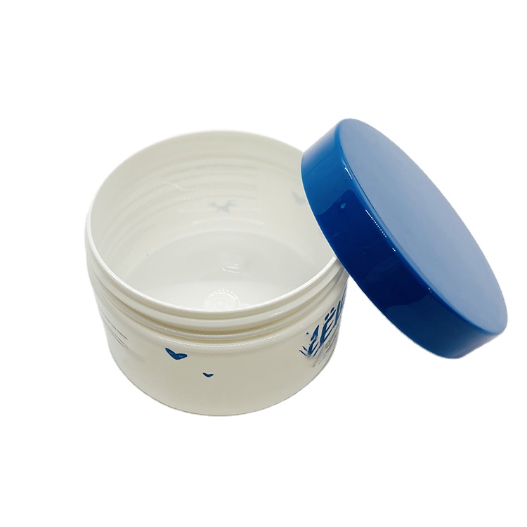 White cosmetic ointment packaging PET jar, large size screw lid cosmetic packaging PET jar 300ml 400ml 500ml