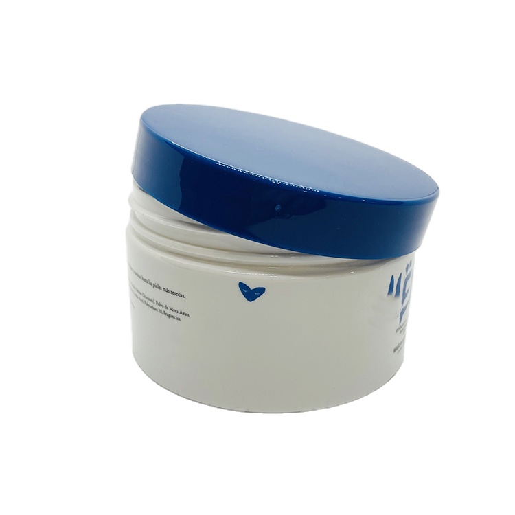 White cosmetic ointment packaging PET jar, large size screw lid cosmetic packaging PET jar 300ml 400ml 500ml