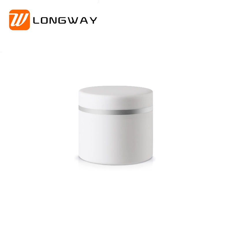 White double wall plastic cream body lip scrub jar 30g 50g 100g for butter container cosmetic packaging 1 oz