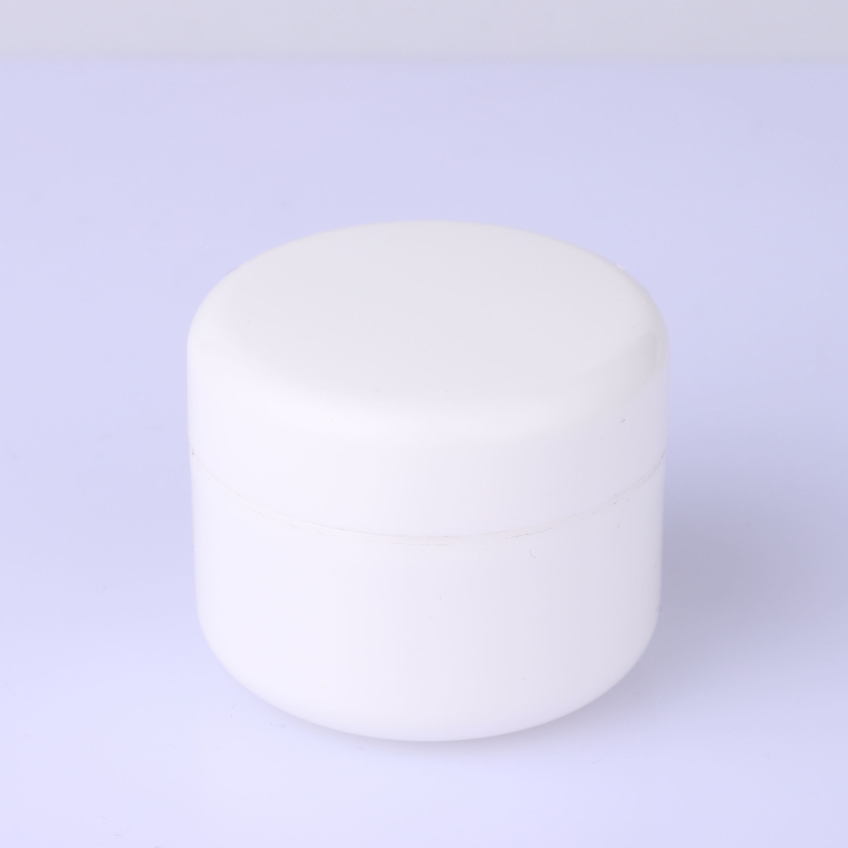 White empty 30g skin care cream plastic jar cosmetic container with gasket