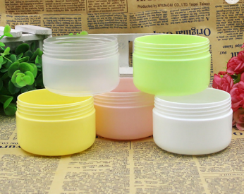 White empty 30g skin care cream plastic jar cosmetic container with gasket