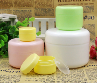 White empty 30g skin care cream plastic jar cosmetic container with gasket
