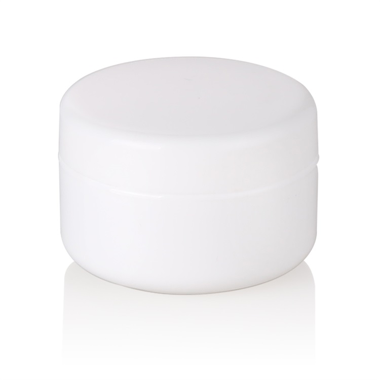 White glass cosmetic packaging 15g 30g 50g jars glass wholesale glass jar with twist off lids