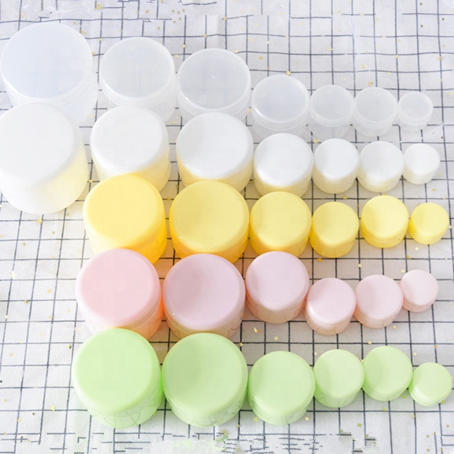 White pink yellow 10ml 20ml 50ml 30ml pp plastic jar cream 250 ml