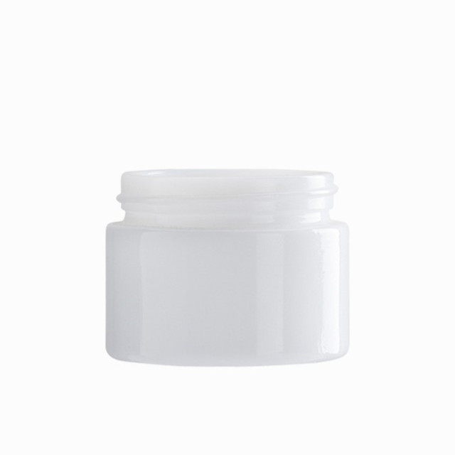White porcelain glass cosmetic cream jar 15g 30g 50g 100g cosmetic packaging bottle jar