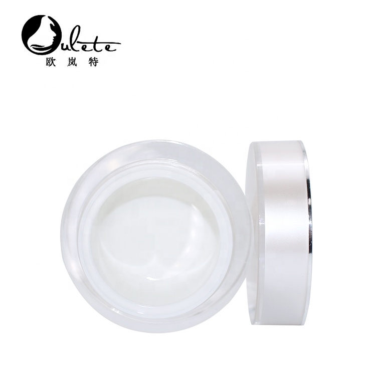 White round empty cosmetic 30g acrylic cream jar container 1 oz jar for skin care