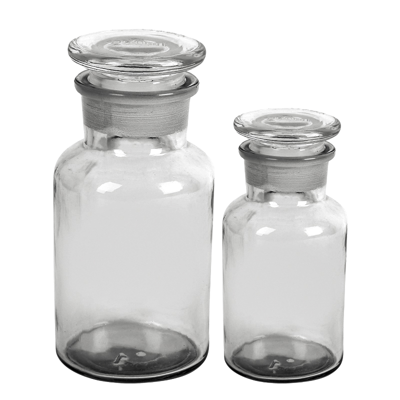 White wide mouth jar 60ml sealed small vials