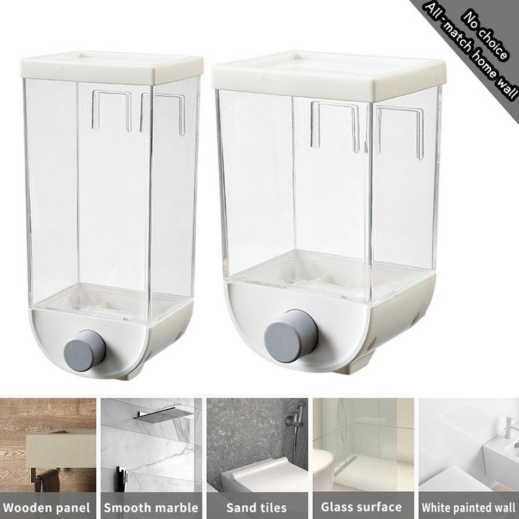 Whole grain storage box kitchen wall-mounted storage tank grain rice bean sealed can oatmeal dispenser kitchen supplies