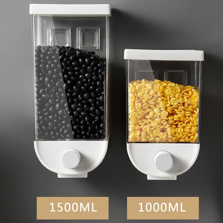 Whole grain storage box kitchen wall-mounted storage tank grain rice bean sealed can oatmeal dispenser kitchen supplies