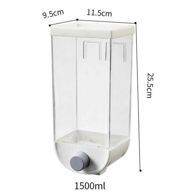 Whole grain storage box kitchen wall-mounted storage tank grain rice bean sealed can oatmeal dispenser kitchen supplies
